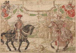 Johan IV van Nassau en zijn vrouw Maria van Loon-Heinsberg door Barend van Orleay